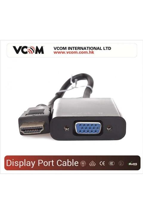 VCOM Cg591-b Hdmı Erkek To Vga Dişi Dönüştürücü