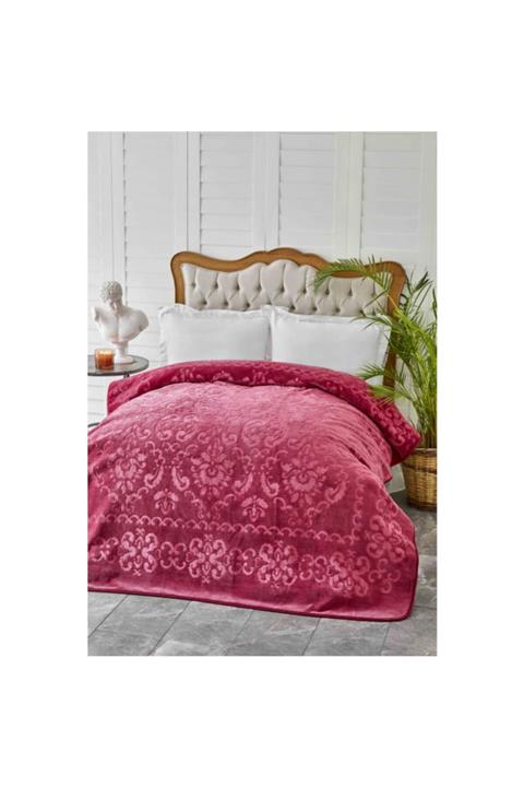 Karaca Home Rauqel Best Şarabi Çift Kişilik Pano Embosy Battaniye