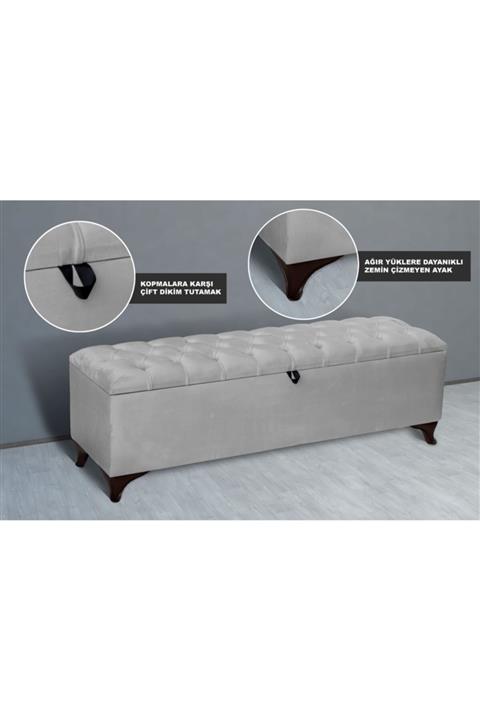 Gazzini furniture Sandıklı Yatak Ucu Pufu 140cm Vesta Bench
