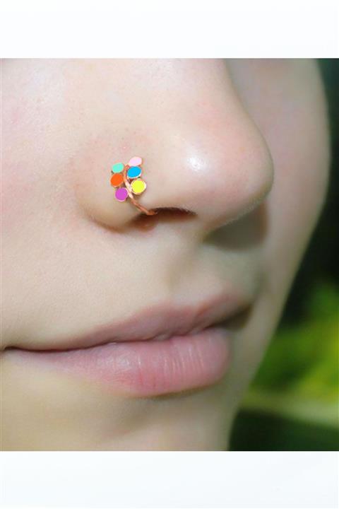 Elika Silver Kadın Rose Kaplama Mix Canlı Altı Yuvarlak 925 Ayar Hızma