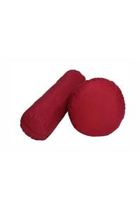 Zunkla Bordo Duck Kumaş Meditasyon Minderi ve  Bolster Minderi