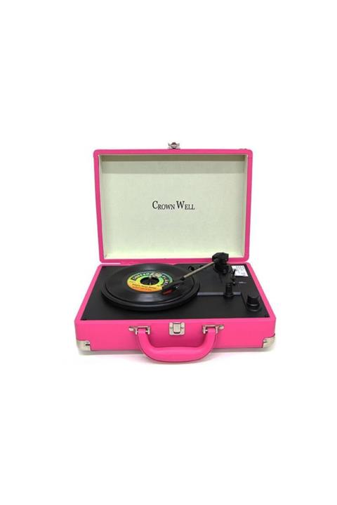 Fossette Pikap Çantalı Crownwell Yandan Hoparlörlü Pembe Hoparlör Girişli