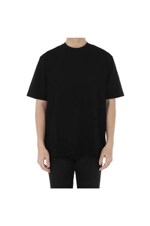 BB T SHIRTS Unisex Siyah Oversıze Bisiklet Yaka T-shirt