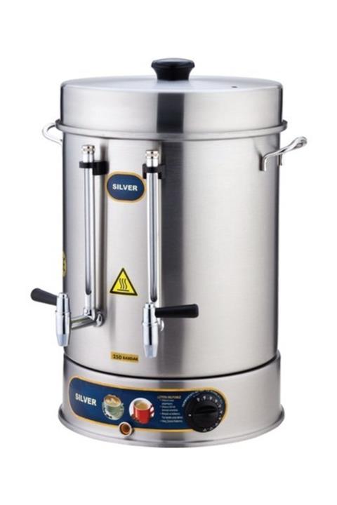 Kadın Sılver 60 Bardak 7 Lt Çay Makinası - Metal Musluklu