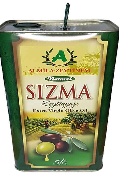 ALMİLA ZEYTİNEVİ Edremit Naturel Sızma Zeytinyağı Teneke 5 L Soğuk Sıkım