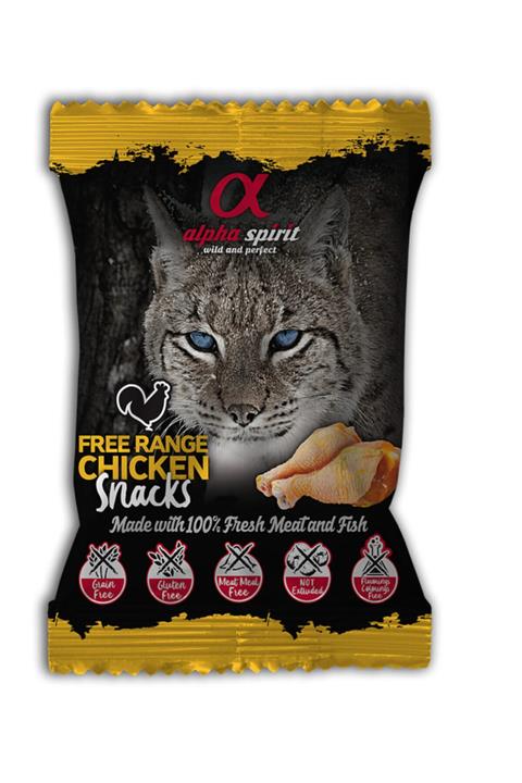 Alpha Spirit Kediler İçiın Atıştırmalık Ödül Maması Tavuklu