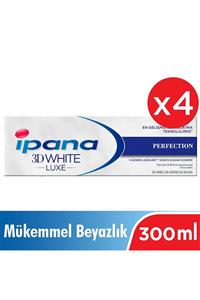 İpana Ipana 3 Boyutlu Beyazlık Luxe Diş Macunu Mükemmel Beyazlık 4x75ml