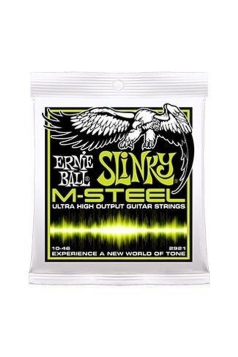 Ernie Ball P02921 M-steel Regular Slinky 0.10 - 0.46 Elektro Gitar Teli