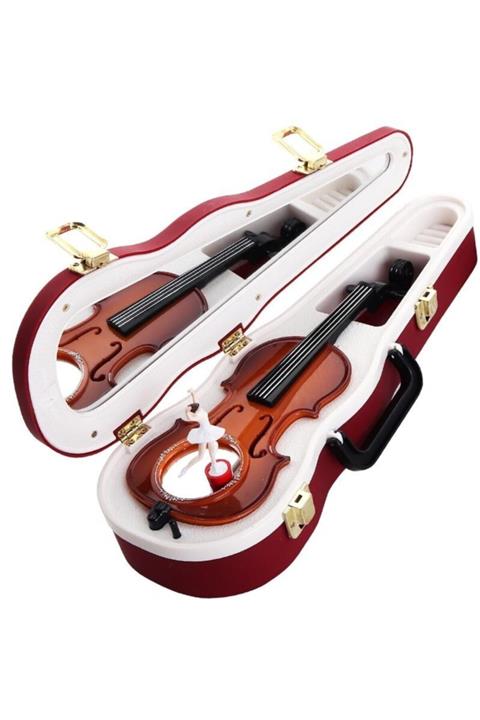 Acenter Keman Tasarımlı Balerinli Müzik Kutusu