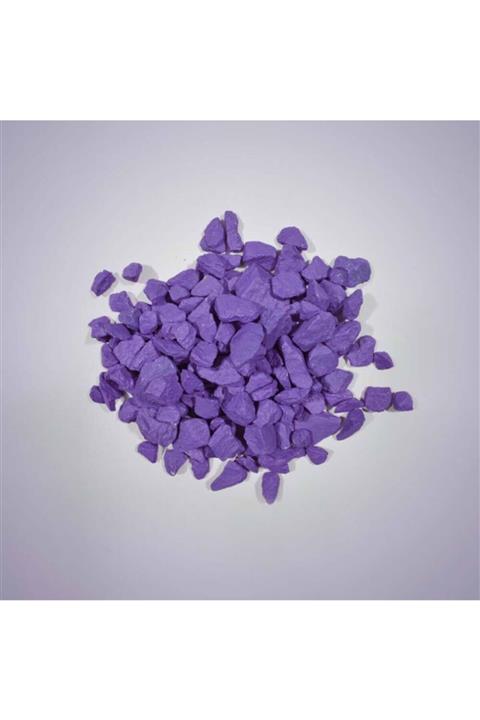 Aker Hediyelik Mor Dekoratif Teraryum Taşı 200gr Renkli Saksı Akvaryum Çakıl Taşı El Işi Süsleme Malzemeleri