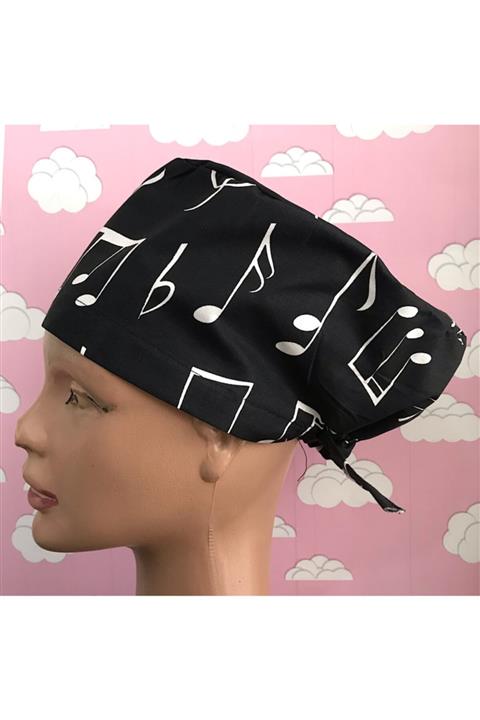 Albayrak Siyah  Lastikli ve Bağcıklı Bone