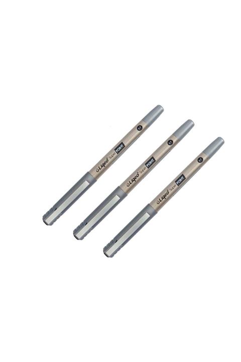 Liqeo Super Point Roller Kalem Siyah 0.7 Mm 3 Adet