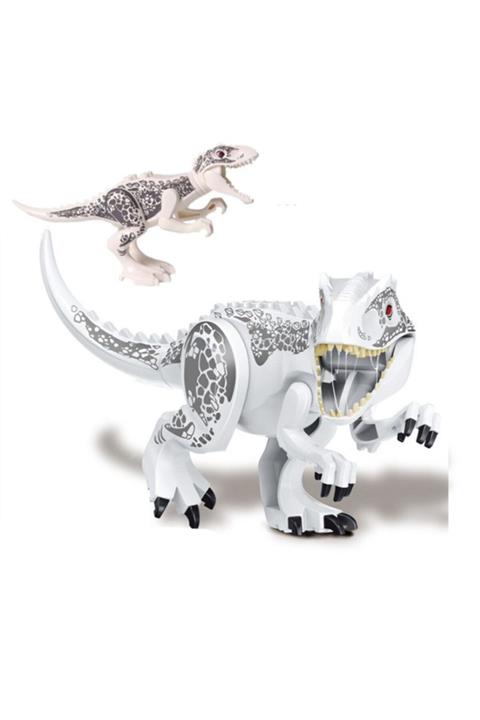 Legoedly Lego Uyumlu Jurassic World Park Temalı Renkli Figür Dev Dinazor 2'li Set