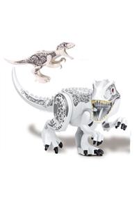 Legoedly Lego Uyumlu Jurassic World Park Temalı Renkli Figür Dev Dinazor 2'li Set