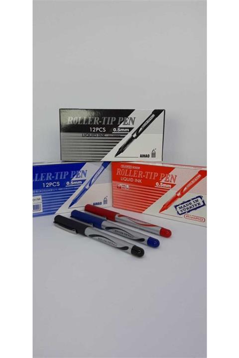 Aihao 2000a Roller Kalem 0.5mm Kırmızı 8 Adet