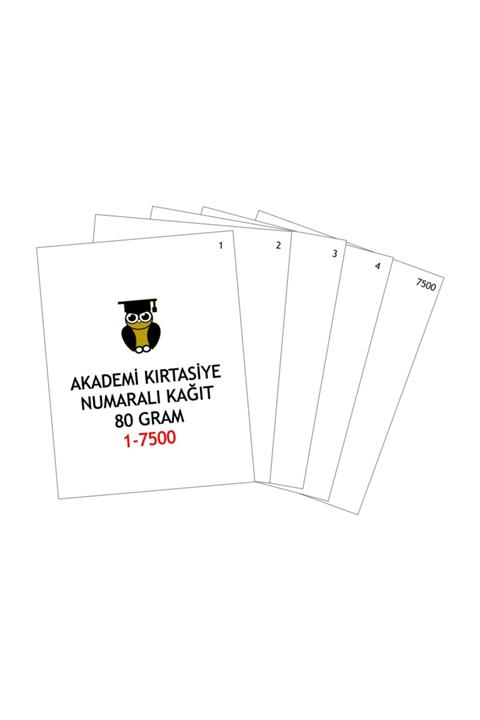 NAVİGATÖR Akademi A4 Dikey 80gr Numaralı Kağıt (01-8000)