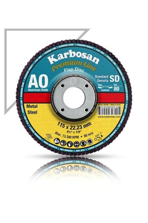 KARBOSAN 115x22.23 60 Kum 983460 Premium Line Ao Flap Disk Zımpara