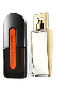 AVON Full Speed Edt 75ml Erkek Parfüm + Attraction Edp 50ml Kadın