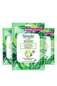 Simple Kind To Skin Hassas Ciltlere Uygun Yoğun Nemlendirici Kağıt Maske 21 Ml X3