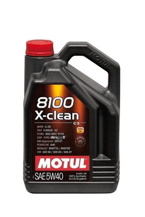 Motul 8100 X-clean 5w40 5 Lt %100 Sentetik Motor Yağ Ürtm 03/2020