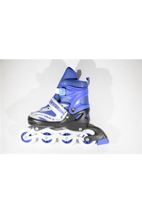 Pasifik Işıklı Silikon Paten Mavi S