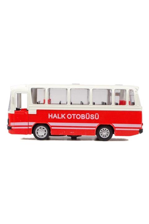 anıloyuncak Pilli Sesli Işıklı Metal Otobüs 15 cm Çek Bırak