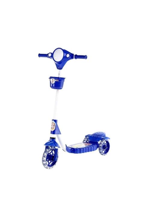 Xscooty Silikon 3 Tekerlekli Frenli Scooter Mavi /