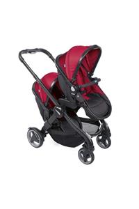 Chicco Fully Twin Ikiz Bebek Arabası Red Passion