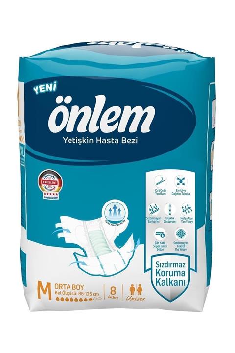 ÖNLEM Medium Yetişkin Hasta Bezi 8 Adet