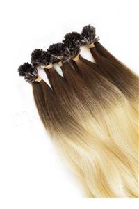 cezbehairsalon Mikro Kaynak Dip Kahve Platin Ombre 200 Adet 65 Cm 120 Gr