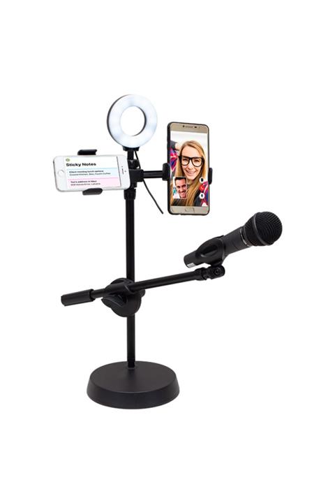Magıcıvy Magıcvoıce Ds-hd29 Masa Üstü Ledli Iki Telefon Bir Mikrofon Tutacağı