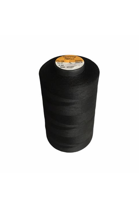 SPRİNG 120 No 5000 Mt Siyah Polyester Dikiş Ipliği (1 Adet)