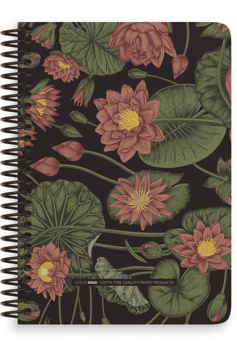 Gıpta 2022 Lotus Diary 17x24 Cm Spiralli Günlük Ajanda