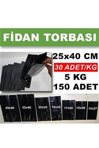 HOŞGÖR PLASTİK Fidan Torbası Fidan Poşeti 25x40cm 150 Adet (5 Kg)