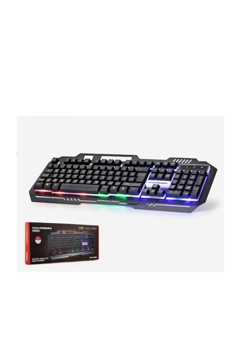 HADRON Led Işıklı Oyuncu Klavyesi Usb Multimedia Mekanik Hisli Hd863 Enahsen