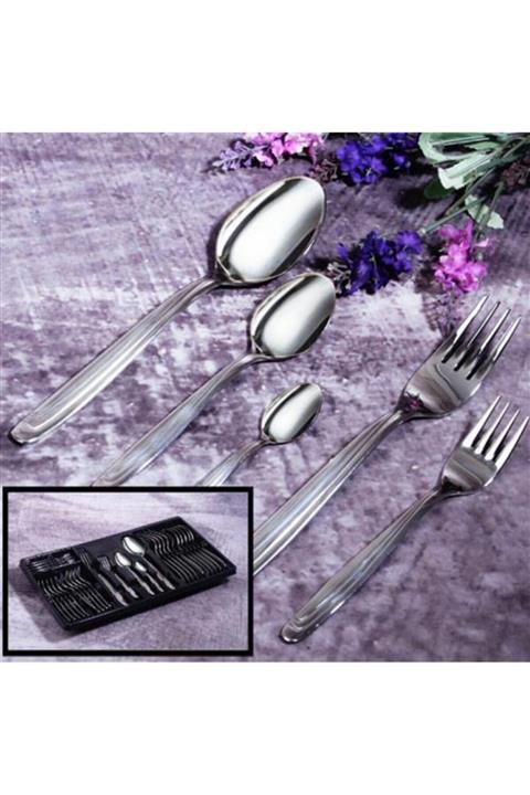 Emr züccaciye Emr Dolmabahçe Paslanmaz Çelik Çatal Kaşık Takımı 60 Prç.kaşık Çatal Seti