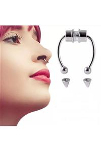 Köstebek Gothic Punk Mıknatıslı Septum Piercing Fake Piercing