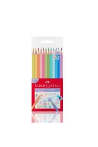 Faber Castell Üçgen Boya Kalemi 12 Pastel Renk Fsc