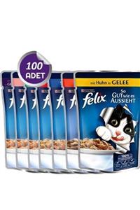 Purina Felix Karışık Kedi Yaş Maması 100 Adet X 100 gr