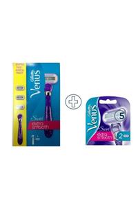 Gillette Venus Swirl Extra Smooth 3 Yedekli Tıraş Makinesi ve  Swirl Extra Smooth 2'li Yedek Başlık