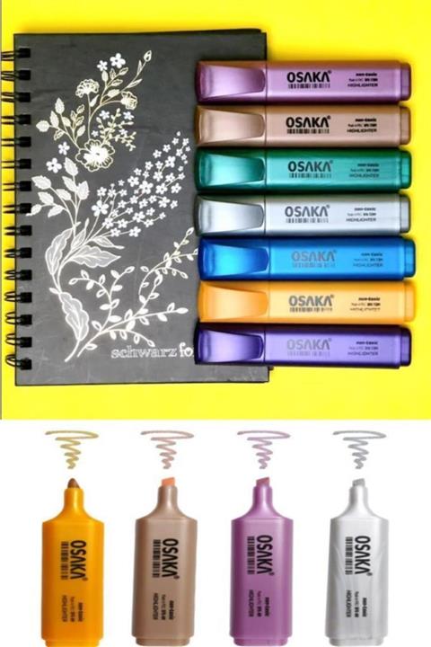 easyso Osaka Metalik Fosforlu Kalem Yeşil Highlighter Işaretleme Kalemi