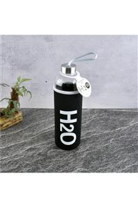 DEKORHANEMDEN H20 Siyah Kılıflı Cam Matara 1000ml