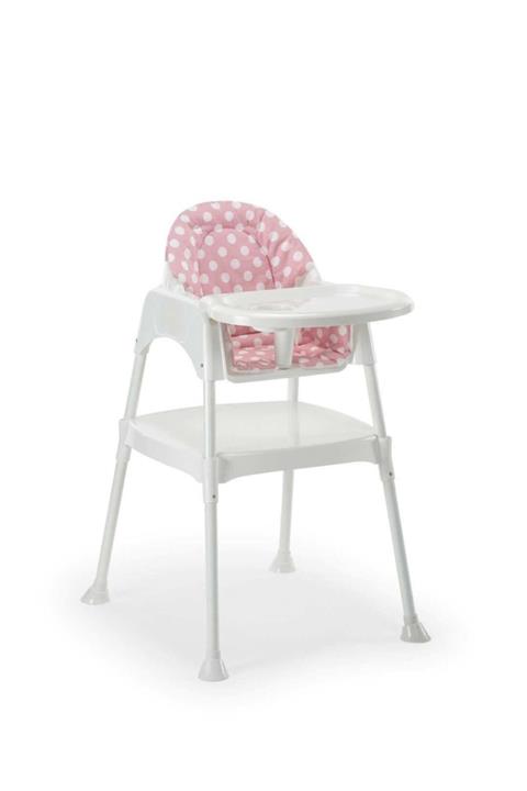 Moje Mama Sandalyesi Kılıflı Pembe-Gri