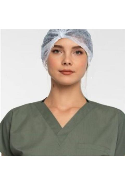 renktaş Unisex Beyaz Tek Kullanımlık Tela Bone 50 Adet