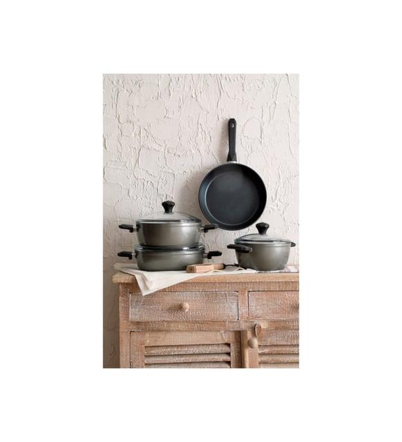 Pierre Cardin Diamond Gri 7 Parça Tencere Seti