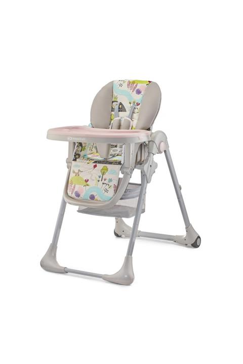Kinderkraft Tastee Mama Sandalyesi Pink Leaf