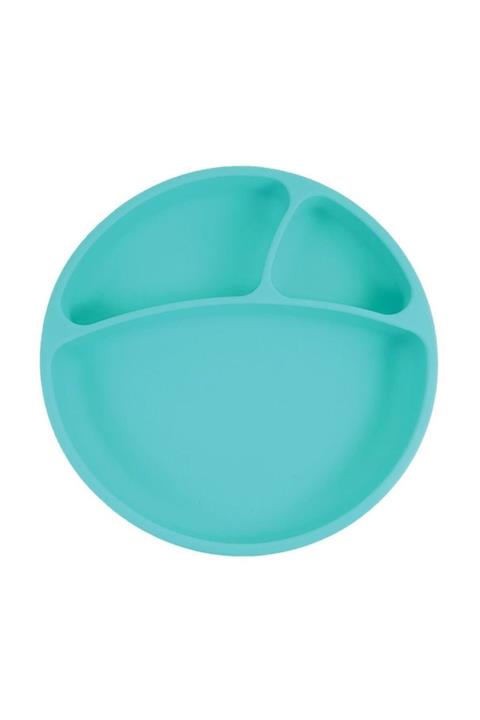 Oioi Porsiyon Vakum Tabanlı Silikon Tabak - Yeşil