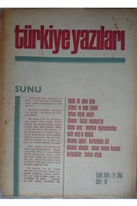 TÜR YAZ Türkiye Yazıları - Aylık Dergi (no 19, Yıl 1978)