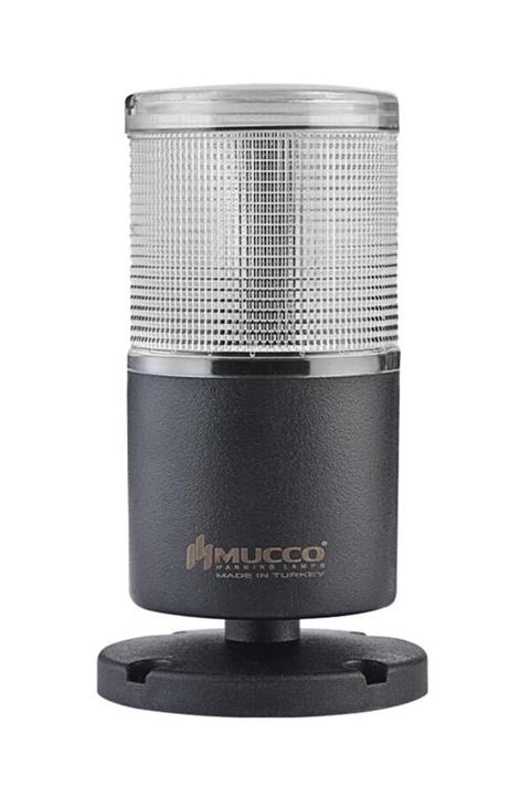 MUCCO 1 Katlı Sabit - Buzzer Kolon Işık 40-260v Ac/dc Snt-7022-sb1 - Beyaz