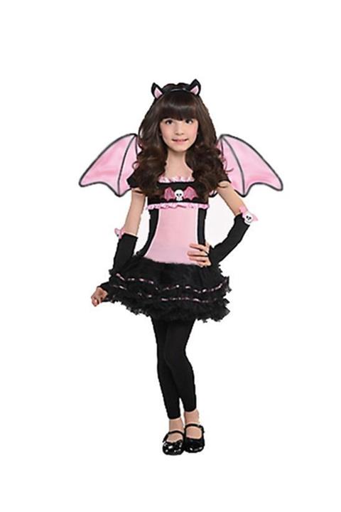 Masal Kostüm Pembe Yarasa Kız Kostümü